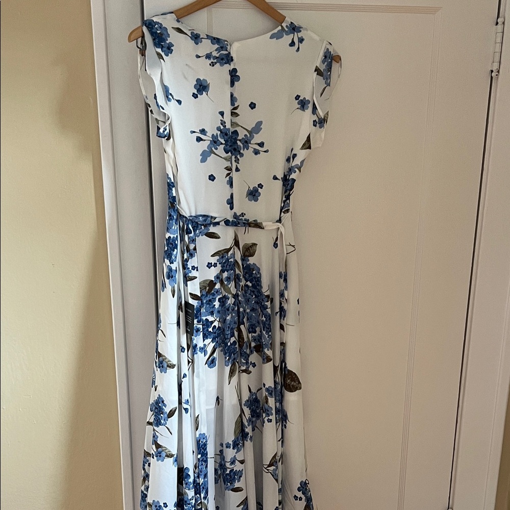 Lulu's Blue Floral High Low Dress - Picture 3 of 4